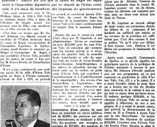 «Bagot en progrès avec l’Union nationale. Me Daniel Johnson compare le présent au passé, fait entrevoir l’avenir»