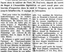 «L’honorable Daniel Johnson en tournée d’inspection dans son territoire»