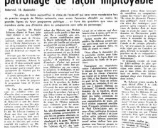 «À Roberval, Me Daniel Johnson dit que les libéraux exercent leur patronage de façon impitoyable»,